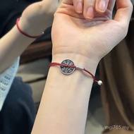 Chinese Style Mountain Ghost Female Hand Rope Pure Silver Bracelet New Chinese Style Bracelet Brand 