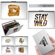 Pemegang kad Unisex Card Holder Mini Slim Wallet Travel Credit Card Wallet Credit Card Holder Wild P