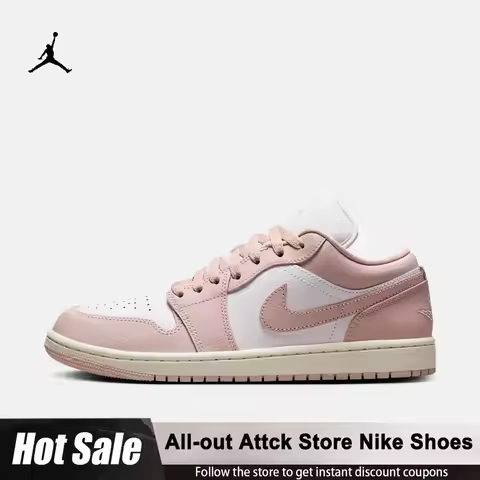 Nike WMNS Air Jordan 1 Low Basketball-Inspired Lifestyle Sneakers DC0774-162