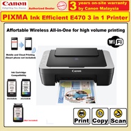 Canon Pixma E470 Print Scan Copy All in One Printer Use Canon PG-47 CL-57S CL-57 Ink Cartridge (RAND
