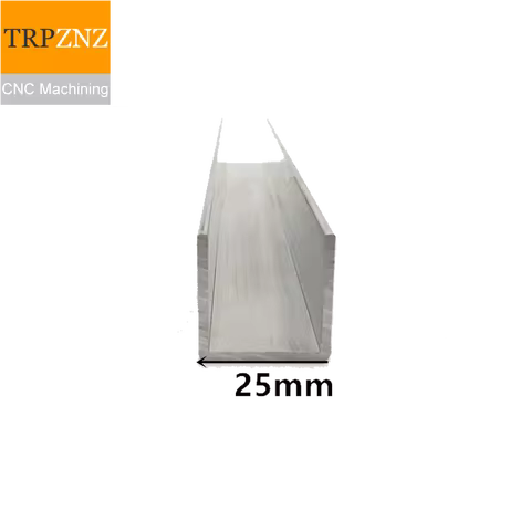 U-shape Aluminum, Outer width 25mm, length 50cm,aluminum alloy glass covered edge strip