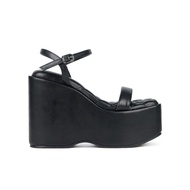 SHU RUNWAY 4.5" MEGA PLATFORM ORIGINAL ANKLE STRAPS รองเท้าส้นสูง BLACK 35