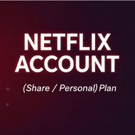 Netflix Account  (Share/Personal) Plan with 4K UHD
