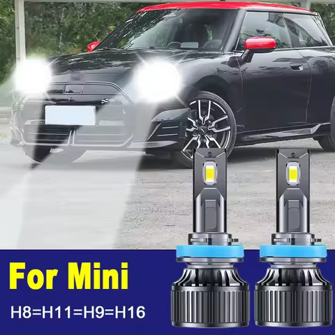 2x H11 H8 Led Fog Lights Canbus H16 H9 Car Bulb Driving Running Lamp 12v 55w For Mini Cooper R56 R50
