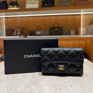 【經典不敗．實用俏麗】CHANEL Classic Flap Card Holder 香奈兒 經典翻蓋卡夾／零錢包（晶片款）