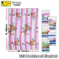 KIJO 333 Bedsheet Blanket 100%Cotton Single Size -TW8495