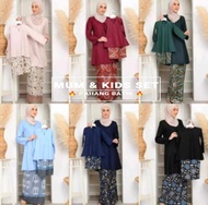 RIAU BAJU KURUNG PAHANG BATIK SEDONDON SET IBU &amp; ANAK READY STOCK