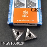 TNGG160402R-P ZM3000 TNGG 160402R โลหะเซรามิคเม็ดมีดกลึง CNC ใบมีดเครื่องกลึงโลหะ CNC ใส่คาร์ไบด์ใช้ MTJNL/MTJNR 10Pcs