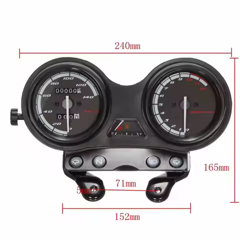 Tachometer Motorcycle Speedometer Meter DC12V for YAMAHA YBR125 YBR 125 2005 - 2009 Euro II Moto odo