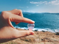 雙面潑墨手寫結他撥片 – 如果我們不曾相遇