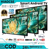 HIAOCSE Smart TV 32/43/50/55 inch Android 12.0 TV 4K LED WIFI Youtube Netflix HDMI Digital TV MYTV