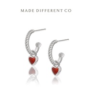 [Made Different Co] Sliver Emmi Love Earrings