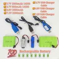 ▧▩Bateri Kereta Control RC Car Battery7.2V(2000mAh) ,6.0V(2000mAh),4.8v(2000mAh)3.6V,3.7V 2000mAh Re