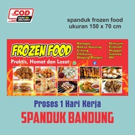 FROZEN FOOD BANNER FROZEN FOOD BANNER/ CAN BE CUSTOMIZED FROZEN FOOD BANNER/ SIZE 150 X 70 CM