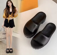 Dép nữ quai ngang đế xuồng răng cưa cao 5cm