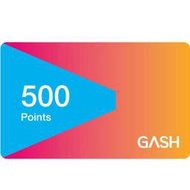 GASH 500 點  / 數位序號 / 合作經銷商【電玩國度】