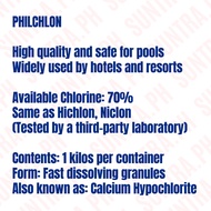 ♞Pool Chlorine Granules for Swimming Pool Intex Bestway Pool Shock Philchlon 1kg