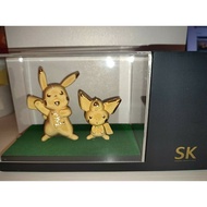 Pokemon Pikachu &amp; Pichu Gold Plated Pen Holder SK Jewellery