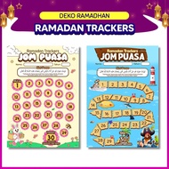 TRACKER PUASA RAMADAN - Ramadhan Checklist / Board / Fasting / Planner (A3)
