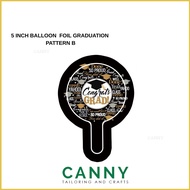 50 Pcs (5 Inci) Belon Graduasi Convocation / Foil Balloon Convocation Graduation 5 Inches