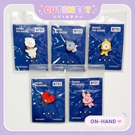 [Official] BT21 Metal Swing Pin Badge - RJ, Mang, Chimmy, Tata, Cooky