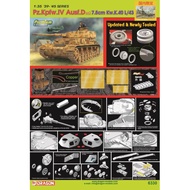 Dragon 6330 1/35mm KwK.40 L/35 German No. 4 Tank D Type Equipment 7.5cm Kw.40 L/43 Artillery