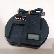 綠耐能(llano)品牌LP-E12鋰電池專用雙槽...