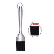 Komeki KMK-4140 Japanese steel handle barbeque oil brush, 21cm long - Free 1 brush head