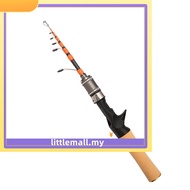 【LLMA】1.5m Spinner Casting telescopic carbon Fishing Rod UL Horse Mouth Rod 2-6lb
