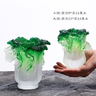 Holiday Gift for Teachers Office Study Practical Gift Glass Cabbage Pen Holder Craft Gift Decoration