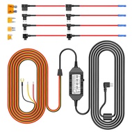 HK3 Hardwire Kit with 8pcs Full Set Circuit Fuse Tap, Mini USB Port, for A119V3/A129 Duo/A129 Plus D