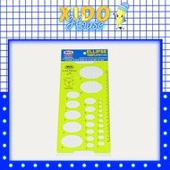 Ellipse WinQ E606 geometric ruler, has 24 ellipse shapes from 4mm-55mm.