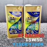 Minyak Hitam VITRO Racing 15W50 4T 1.1L Y15ZR Y16ZR Motorcycle Engine Oil spare part accessories