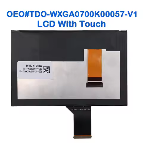 TDO-WXGA0700K00057-V1, TDO-WXGA0700K00033-V2 7Inch Radio Navigation LCD Display With Touch Screen Fo