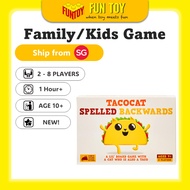 (FunToy SG) Tacocat Spelled Backwards - Family Card Game - Card Ga - Card Game 2+ Players Age 7+