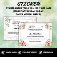 18 PCS STICKERS FOR TAHLIL 40 100/ 1000 DAYS/