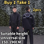 Imuto Rain Coat For Motorcycle Waterproof Motorbike Rain Suit Reflective Raincoat