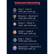 Valorant Boost / Boosting Service (Iron/Bronze/Silver/Gold/More)