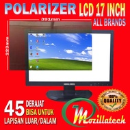 POLARIZER MONITOR 17 IN PLASTIK POLARIS POLARIZER LCD MONITOR 17 INCH 45 DERAJAT