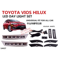 TOYOTA VIOS 16 17 NCP150 LED DAY LIGHT SET LAMP DAYLIGHT BLACK