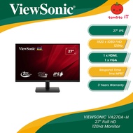 VIEWSONIC VA270-H-2 27" Full HD IPS Monitor - 100Hz/1ms MPRT/HDMI/VGA