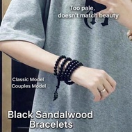 黑檀木 手串 念珠 Ebony Wood Bead Bracelet 108 Beads 8mm Mala Beads Bracelet Unisex Prayer Bracelet Handheld
