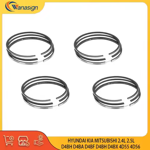 ENGINE STD Piston ring Set For HYUNDAI KIA MITSUBISHI 2.4L 2.5L L4 2.5T 2.4T Diesel D4BH D4BF D4BX 4