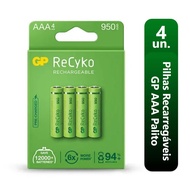 GP NiMH Battery AAA/LR03 1.2v 1000mAh Pack 4 [GP-NIMH-AAA-02]