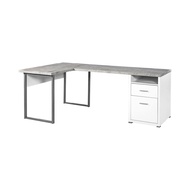 VHIVE Flexo Plus 2m L-Shaped Desk (200cm Large Home Office Study Desk)