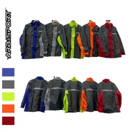 Arai Sport Light Weight Waterproof Raincoat / Baju Hujan with Hood / Rain Coat for Motorcycle