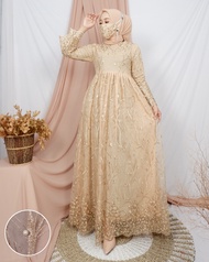 TERMURAH!!! PROMO COD GAMIS TILLE / Gamis brokat / Baju Muslim Wanita Terbaru 2020 / Gamis Modern