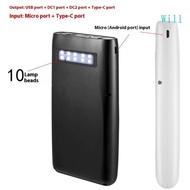 Will Plastic PowerBank Case With DC5 5x2 1mm DC4x1 7mm Outputs For Small Appliances