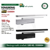 D3000H Door Shock Absorber EN2-4 Weight 100 Kg. Slide Arm Black Silver D3000H-SS D3000H-B