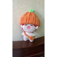 Orange outfit for 10cm doll